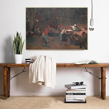 Citon Lawrence Alma-Tadema《Gunthram Bose a jeho dcéry, REKLAMNÉ 572 - na ambuscade》Plátno olejomaľba umelecké Diela Domáce Dekorácie