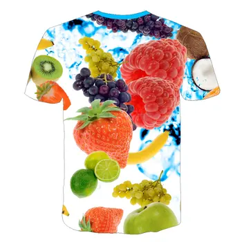 Citrónom Ovocie Vzor 3D Vytlačené T Shirt Ženy 2019 Letné Topy Nové Pánske Dámske Ležérne Zábavné Móde, Estetické Tshirts Plus Veľkosť 5xl
