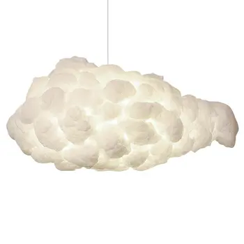 Cloud Lampa Nordic Štýl Lampa výtvarné Umenie Hodváb, Osvetlenie, detský Klub Lampa Inžinierstva Reštaurácia Cloud Luster