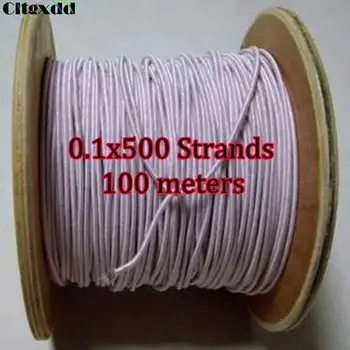 Cltgxdd 0.1x500 Akcie Litz Drôtu , Multi-strand polyesterovej priadze pokryté drôtu , Medený Drôt Predať do meter