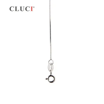 CLUCI 3ks fashional dievčatá 925 sterling silver box náhrdelník reťazca na zápas prívesky a perly NAJVYŠŠEJ kvality šperky SN008SB-1