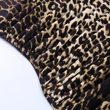 CNYISHE Sexy Party Jedného Pleca Vysoká Rozdeliť Šaty Žien Jar Bežné Leopard Vytlačené Bodycon Šaty Žena Midi Šaty Vestidos