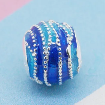 CodeMonkey Skutočné 925Silver Wild Blue Vír Kúzlo Vhodné pre Originálne Náramky a Korálky DIY Šperky Pre Ženy S1511