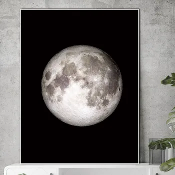 Conisi Abstraktné Mesiac Plagát Vytlačí Fázy Mesiaca Zmeniť na Maliarske Plátno Astronómie Satelit Domova Spálne Dekorácie