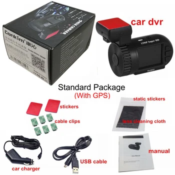 Conkim Auto Kamera Full HD 1296P Dash Cam ADAS LDWS Pro Kondenzátor Jazdy Záznamník Auto Registrátor Parkovanie Pevný Vodič Auta