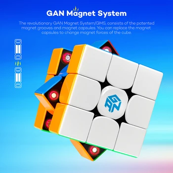 Coogam GAN 356 X Rýchlosť Kocky 3x3 Stickerless Gans 356X Magnetické Magic Cube Gan356 X 3x3x3 M ( IPG V5 Verzia ) Puzzle, Hračky, Kocky