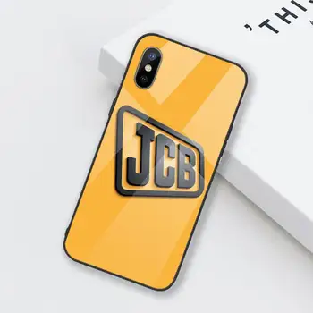 Cool jcb rýpadlo Telefón Prípade Tvrdeného skla Pre iphone 6 6 7 8 plus X XS XR 11 12 mini PRO MAX