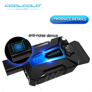 COOLCOLD Prenosný Vysávač Chladnejšie Rýchlo Rozbaľovacej CPU Teploty Smart Notebook Chladiaca Podložka s Výkonné Ventilátory Pre 12-17 palcový Notebook