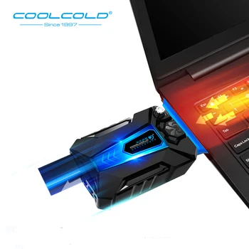 COOLCOLD Prenosný Vysávač Chladnejšie Rýchlo Rozbaľovacej CPU Teploty Smart Notebook Chladiaca Podložka s Výkonné Ventilátory Pre 12-17 palcový Notebook