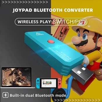 Coov N100 PLUS Bluetooth Joypad Converter pre PS4 / Xbox Jeden Bezdrôtový ovládač, Adaptér na Nintendo Prepínač NS Káblové GamePad