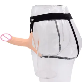 CPWD Strapon dildo nohavice realistické Mäkké hračky popruh na penis veľký dildo dick odnímateľný pás nastaviteľný sexuálne hračky pre mužov Homosexuálny Pár