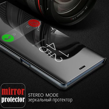 Crouch Pre Samsung A50 S10 Prípade Flip Cover Galaxy Note 9 8 A70 A90 A50 Kryty Telefónu Smart Jasný Pohľad pre Samsung S8 S9 Plus Prípade