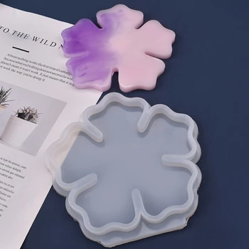 Crystal Epoxidové Živice Formy Cherry Blossom Dráha Silikónové Formy DIY Remesiel Pohár Mat Pad, Takže Nástroj