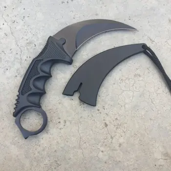 CSGO Counter Strike Karambit Machetes Krájač nôž z Nerezovej Ocele Plastová Rukoväť Outdoor Camping Nástroje Hot Predaj