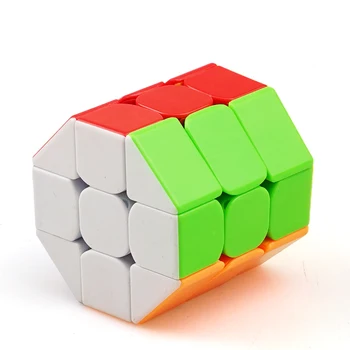 Cuberspeed Heshu Osemhranné-Valec Magic Cube Puzzle IQ Mozgu 3x3 Rýchlosť Kocka vzdelávania personalizado Deti Hra Darček hračky