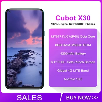 Cubot X30 Globálna Verzia Android Smartphone 10 48MP Päť Kamera 8 GB 128 GB/256 GB 6.4