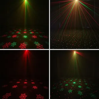 CUDZIE Červená Zelená Snowflake Star Vianočné Laserový Projektor Svetlá Nepremokavé Vonkajšie Záhradné Dovolenku Strany Vianočný Strom Zobraziť Osvetlenie