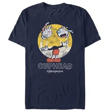 Cuphead Retro Žonglovanie Hlavy Mens Grafické Tričko discout horúce nové tričko