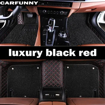 Custom fit auto podlahové rohože špeciálne pre BMW X6, E71, E72 F16 Kožené ťažkých 5D koberce, kobercové podlahy vložky(2008-teraz)