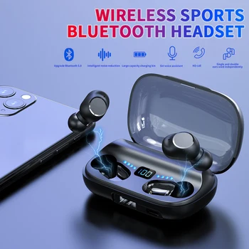 CV-10 TWS Bezdrôtové Slúchadlá Bluetooth 5.0 Odtlačkov prstov Touch Slúchadlá HiFI Stereo In-ear Slúchadlá Pre Iphone Hauwei Samsung Xiao