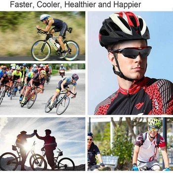 Cyklistické Okuliare, Športové Okuliare Polarizované Športové slnečné Okuliare s 5 Vymeniteľné Šošovky Anti-UV400 Ochrana Slnečné Okuliare