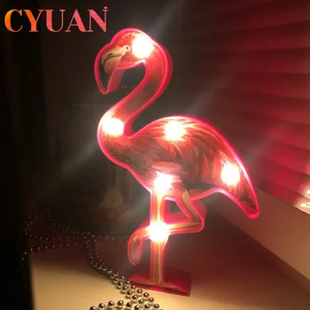 CYUAN Jednorožec Party Dekorácie 3D Jednorožec Lampa LED Nočné Svetlo Pre Domova Spálňa Tabuľka LED Svetlo Deti Narodeniny Dieťa Sprcha