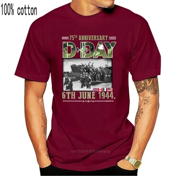 D Deň 6. júna 1944 Tričko D-Deň 75. Výročie T-Shirt Športové Tee Tričko