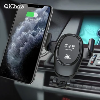 D12 Automatické Upínacie Gravitácie Auto Držiaka Telefónu 10W Qi Bezdrôtový Rýchlo Nabíjačka do Auta pre iPhone 11 Pro Max Huawei P30 Pro Samsung S9