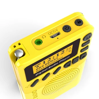 DAB-P9 rádio, Digitálny PLL Prenosné Full Band Rádio FM Stereo DAB+ a FM rádio Prijímač, Dobrú Kvalitu Zvuku Nové