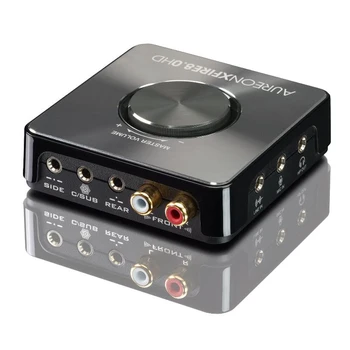 DAC TerraTec Aureon XFire 8.0 HD USB Zvuková Karta 7.1 Kanálové Nahrávanie S Funkciou Vhodné Pre Domáce Kino/Hudba/Hra Hráčov