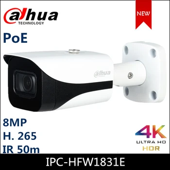 Dahua 8MP IP kamera IPC-HFW1831E WDR IČ Mini Bullet Sieťová Kamera bezpečnostná kamera H. 265 POE