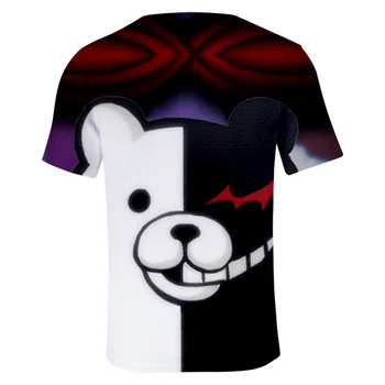 Danganronpa T Shirt 3D Vytlačené Zábavné Muži, Ženy, Deti Tshirt Monokuma Cosplay Kostýmy Dospievajúci Chlapci Dievčatá Topy Japonský Štýl T-shirt