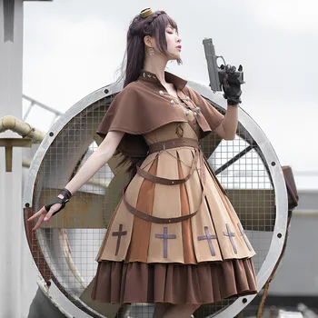 Dawn ~ Steampunk Vojenské Štýl Lolita Šaty v Pohode Armády Jednotné podľa YLF