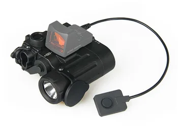 DBAL-D2 duálny lúč svetla Led baterku s Červeným Laserom IR laser cieľom LED osvetľovač, Trieda 1 pre lovecké pušky GZ150088