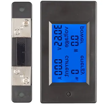 DC LCD Combo Meter KWH Watt Panel Merač, Digitálny Displej Napätia, Prúdu Elektrickej Energie, Spotreby Merač Batérie Tester