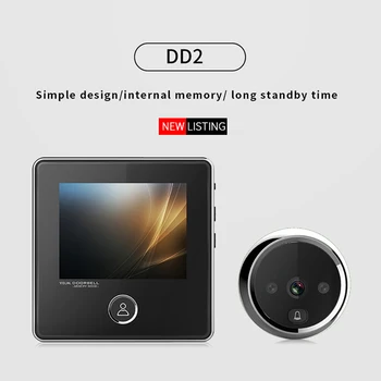 DD2 3.0 palcový LCD displej, Elektronické Kamery Zvonček 120 ° Uhol Infračervené Nočné Videnie Home Security Oko Peephole Viewer Zvonček