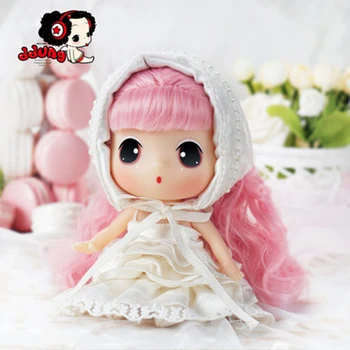 Ddung Bábika Obmedzené Edition18cm Pravý kórejský Zmeniť Obliekanie Bábiky Ružová Princezná BJD Krásne Baby Girl Súčasnosti Darček Kolekcie
