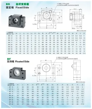 DE zadarmo DPH RM/SFU2005 Ballscrew Súprava L 600mm / L 800mm konci opracované s maticou & BK/BF15 Podpora a Matica bývanie pre CNC Router