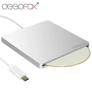 Deepfox USB 3.1 Typ C Externý Slot v Načítať CD, DVD RW Optická Jednotka Horák Super Drive Pre Acer MacBook Lenovo S CD Disk