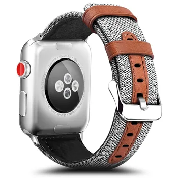 Denim nylon Náramok pre Apple hodinky kapela 44 mm 40 mm iwatch series 5 4 3 2 42mm 38mm watchband popruh Apple hodinky 5 4 Príslušenstvo