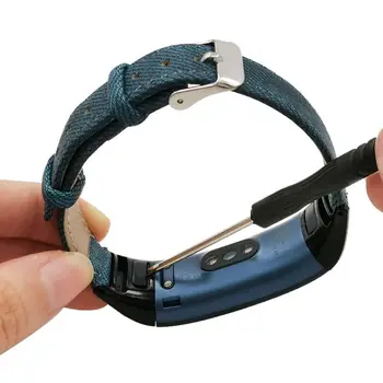 Denim Vzor pravej Kože Watchband Zápästie Náhradná pre Huawei Honor 5/4 Náramok Príslušenstvo Hodinky Band