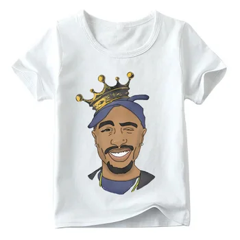 Deti 2pac Hip Hop Swag Print T shirt Letné Módy Tupac Baby Chlapci/Dievčatá Hore Tee košele Deti Ležérne Oblečenie,ooo287