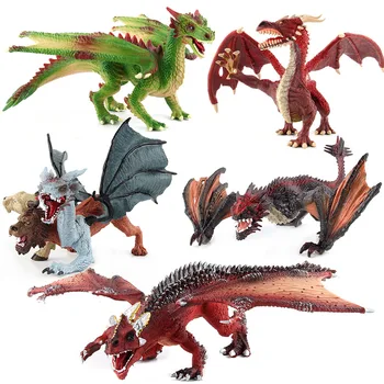 Deti anime toy model Západnej magic dragon Dragon model Dinosaura Model Hračky Dieťa Deti Zvierat Poznanie Vzdelávacie Hračka Dary