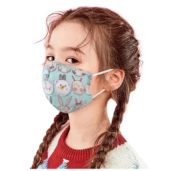 Deti Cartoon Tlač Masku na Tvár Umývateľný A Opakovane použiteľné Úst Maska Prachotesný Vetru PM2.5 Maska S Maskou Tesnenie Filter