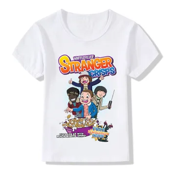 Deti Cartoon Zvláštnejšie Veci Znak Dizajn Funny T-Shirt Deti Detské Módne Oblečenie Chlapci/Dievčatá Letné Topy Tees