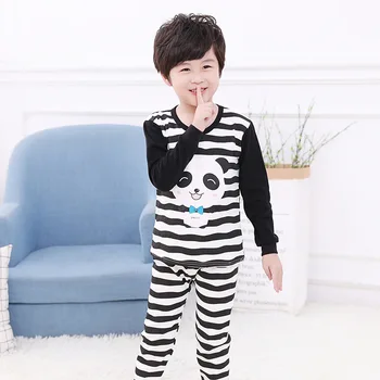 Deti Chlapčenské Pyžamo Nastaviť Panda Opice Sleepwear detské Oblečenie Vianočné Pyžamo Pre Chlapcov 4 6 8 10 12Years Pyžamá Odev
