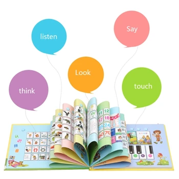 Deti Detský Anglický Čínske Učenie Stroj Bod Dvojjazyčné Čítanie Rozprávky