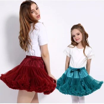 Deti, Dievčatá Tylu Tutu Sukne pre 1-8Y Deti Fáze Princezná Balet Tanečné Oblečenie Strany Oblečenie Bublina Nadýchané Sukne