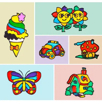 Deti DIY Kreslenie Hračky, Kreslené Lepidlo Temperové Maľby Mš Vzdelávacie Umenie 54DA