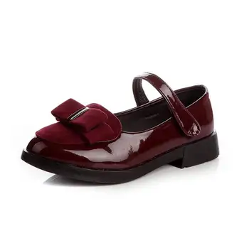 Deti princezná kožené topánky PU 3 farby bežné baby black red dievčatá módnej značky športová obuv doprava zadarmo tanečné topánky